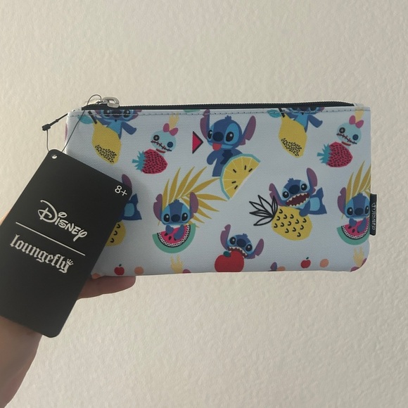 Disney Loungefly Stitch Tropical Fruits Pencil Case NWT - Picture 2 of 11